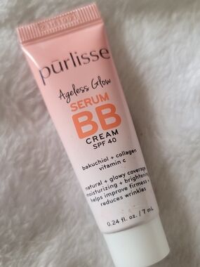 Purlisse Ageless Glow Serum BB Cream SPF 40 Medium Warm Collagen Vitamin C NEW